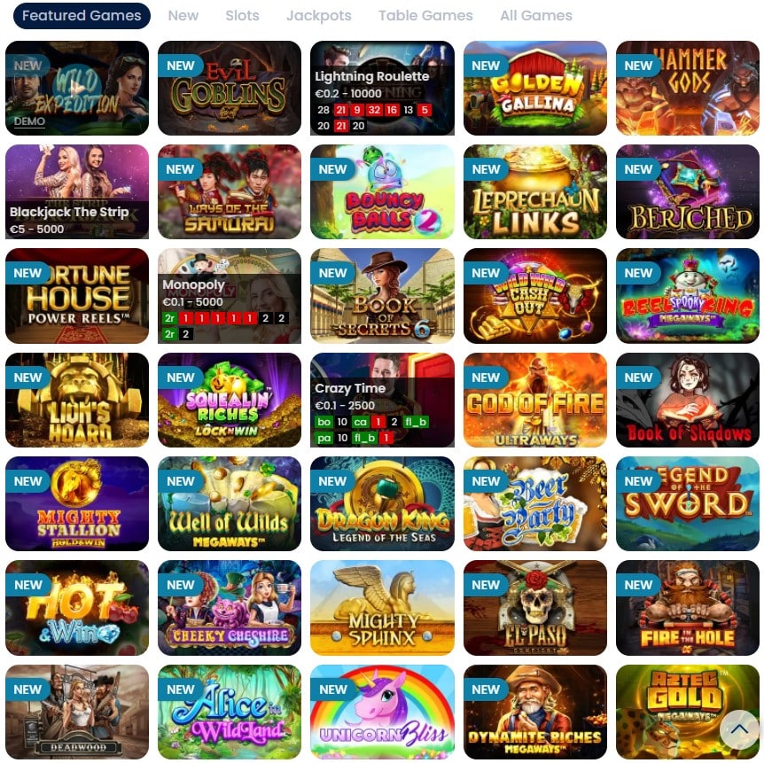 Lošimo automatai internetiniame kazino Spin Rio