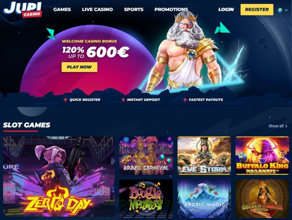 Oficiali Jupi Casino internetine svetaine
