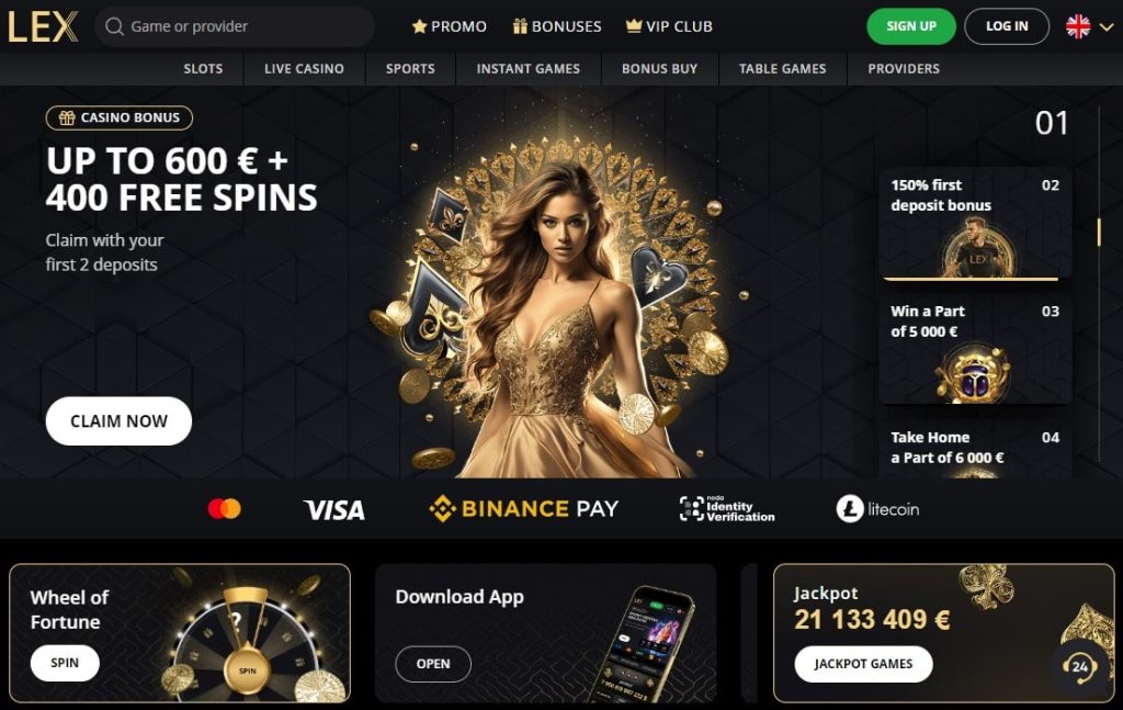 Lex Casino interneto svetainė