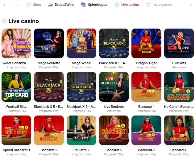 HitNSpin Live Casino