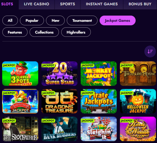 Irwin casino džekpotai