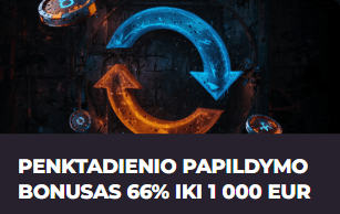 Bonusas penktadieniais