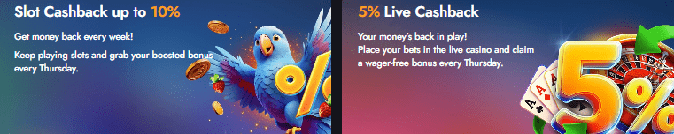 Martin casino cashback bonusai