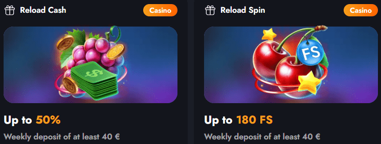 Martin Casino kassavaitiniai bonusai