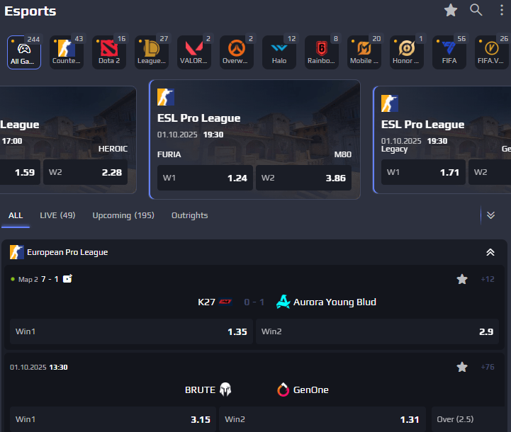 Martin casino esports