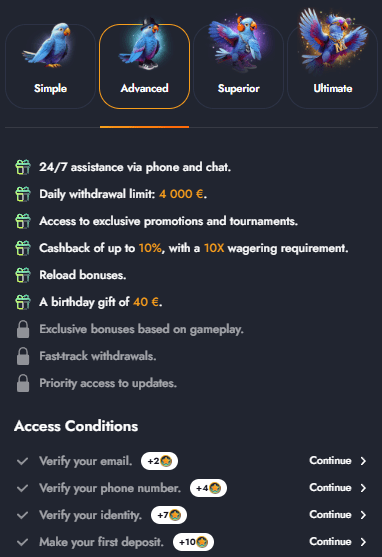 Martin casino lojalumo programa - ADVANCED
