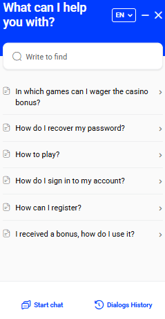 Vulkan Bet casino žaidėjų palaikymo tarnyba