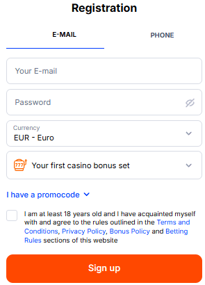 Vulkan Bet registracija