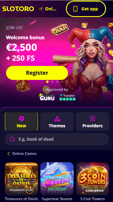 Mobilusis Slotoro casino