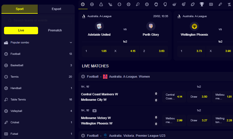 Slotoro Casino sporto lažybos