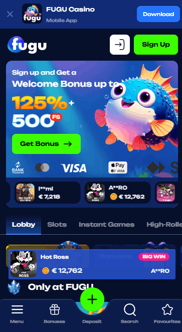 Mobilusis Fugu casino