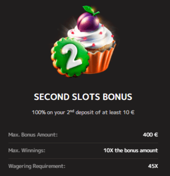 Iris Casino second slots bonus